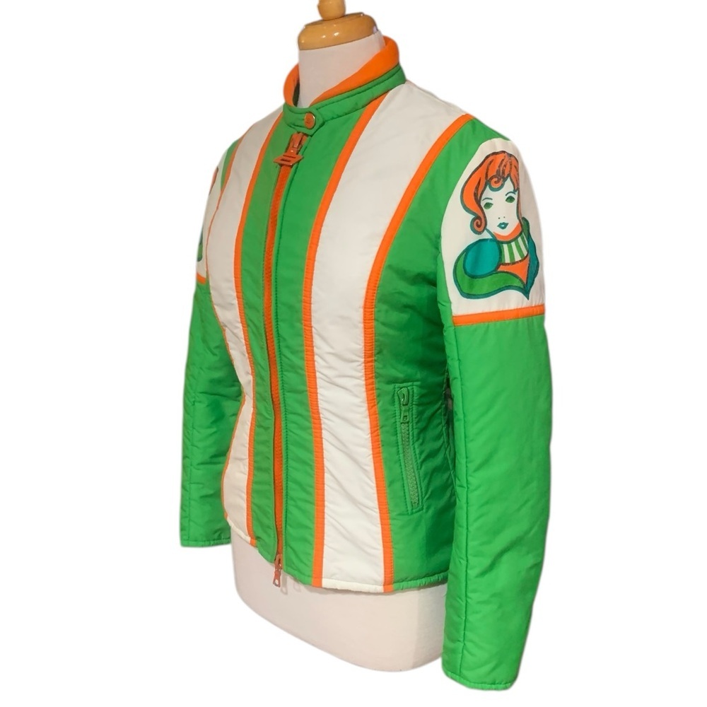 Vintage 70’s green and orange Anba of Austria jacket size 6